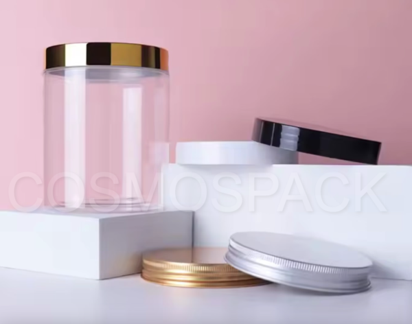Pots Pet avec couvercle en METAL
