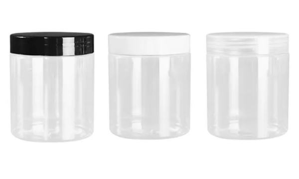Pots - Pet avec couvercle en plastique